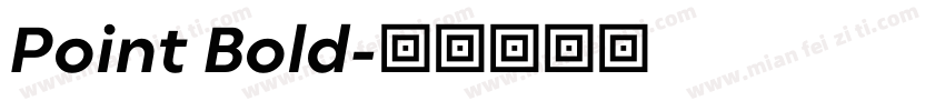 Point Bold字体转换